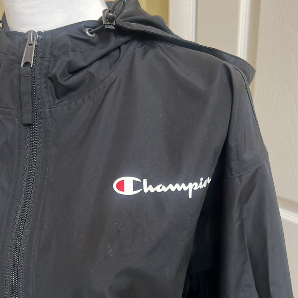Champion, Women’s, Black, pullover jacket, hooded, size medium - Picture 2 of 7